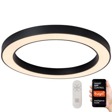 Immax NEO 07210L - LED Prigušiva plafonjera PASTEL LED/68W/230V 95 cm crno Tuya + Daljinski upravljač