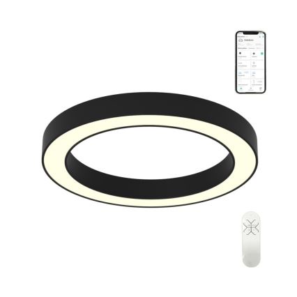 Immax NEO 07210L - LED Prigušiva plafonjera PASTEL LED/68W/230V 95 cm crno Tuya + Daljinski upravljač