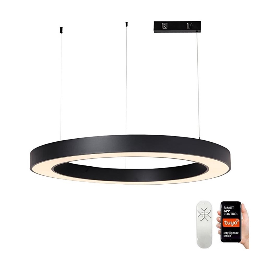 Immax NEO 07211L - LED Prigušivi luster na sajli PASTEL LED/68W/230V 2700-6500K Tuya crno + Daljinski upravljač