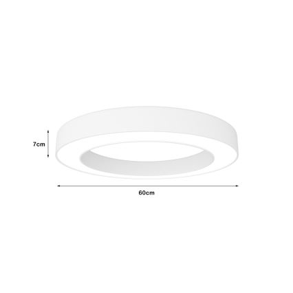 Immax NEO 07212L - LED Prigušivo svetlo PASTEL LED/53W/230V bela Tuya + Daljinski upravljač