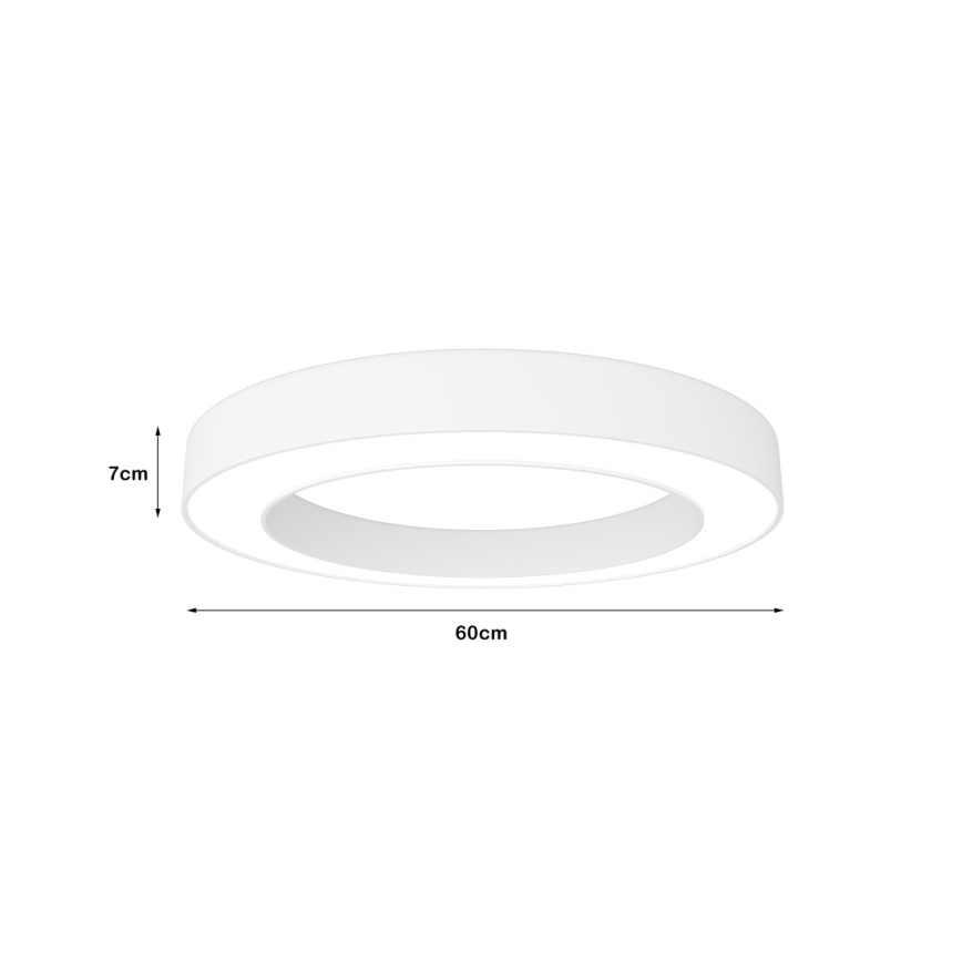 Immax NEO 07212L - LED Prigušivo svetlo PASTEL LED/53W/230V bela Tuya + Daljinski upravljač