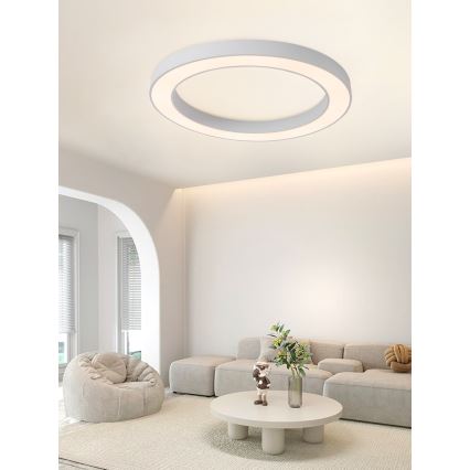 Immax NEO 07213L - LED Prigušiva plafonjera PASTEL LED/68W/230V 95 cm bela Tuya + Daljinski upravljač