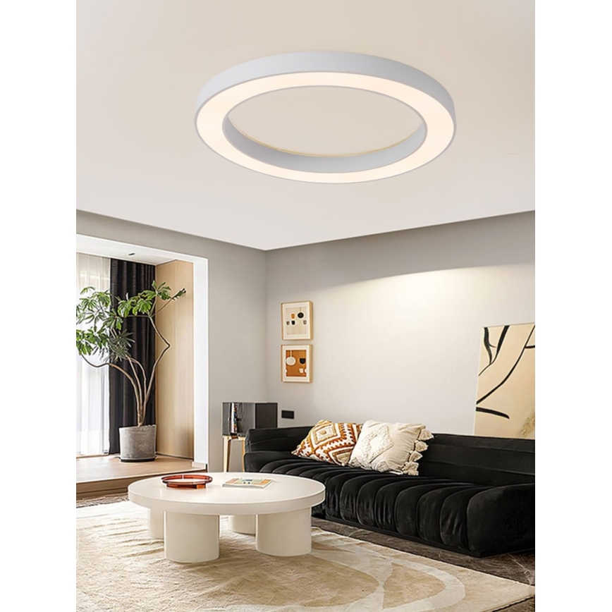 Immax NEO 07213L - LED Prigušiva plafonjera PASTEL LED/68W/230V 95 cm bela Tuya + Daljinski upravljač