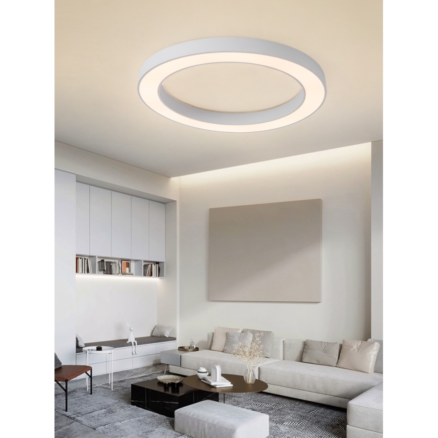 Immax NEO 07213L - LED Prigušiva plafonjera PASTEL LED/68W/230V 95 cm bela Tuya + Daljinski upravljač