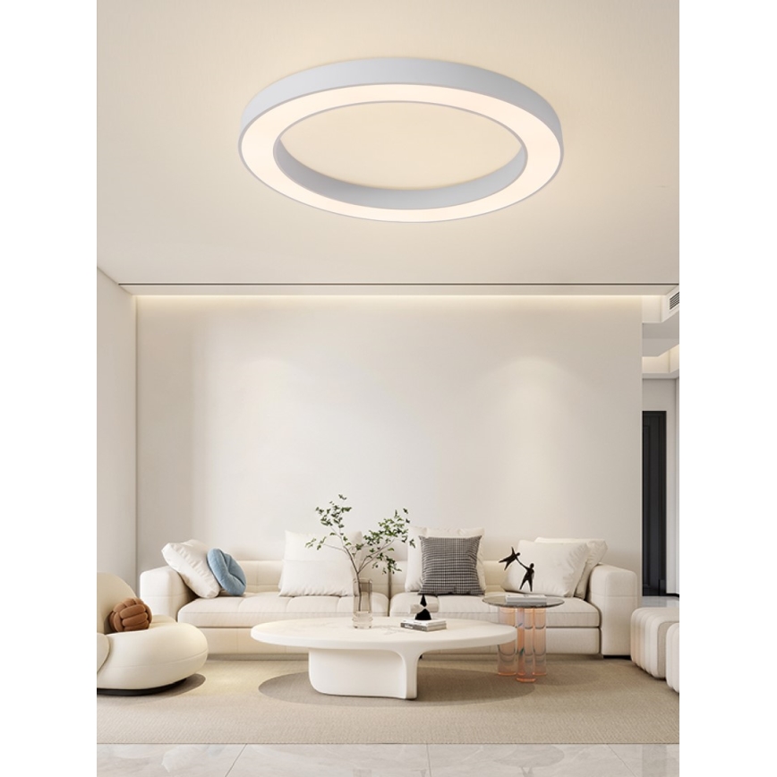 Immax NEO 07213L - LED Prigušiva plafonjera PASTEL LED/68W/230V 95 cm bela Tuya + Daljinski upravljač