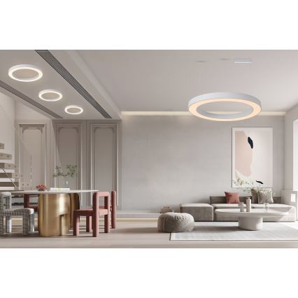 Immax NEO 07213L - LED Prigušiva plafonjera PASTEL LED/68W/230V 95 cm bela Tuya + Daljinski upravljač