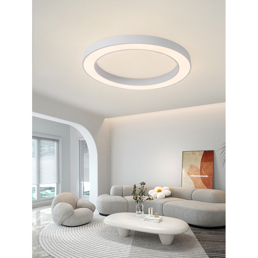 Immax NEO 07213L - LED Prigušiva plafonjera PASTEL LED/68W/230V 95 cm bela Tuya + Daljinski upravljač
