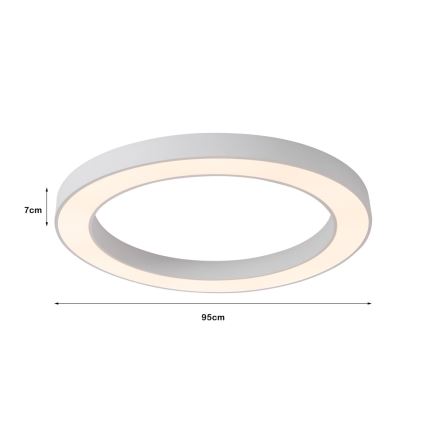 Immax NEO 07213L - LED Prigušiva plafonjera PASTEL LED/68W/230V 95 cm bela Tuya + Daljinski upravljač