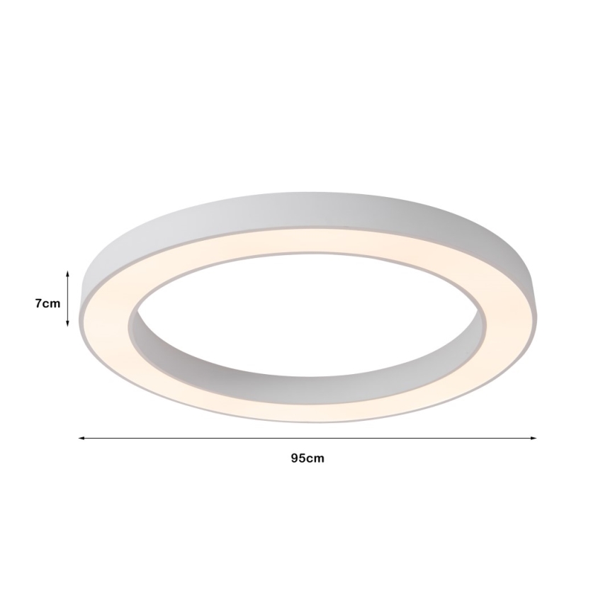 Immax NEO 07213L - LED Prigušiva plafonjera PASTEL LED/68W/230V 95 cm bela Tuya + Daljinski upravljač