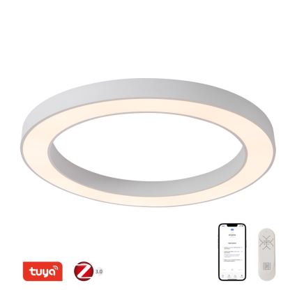 Immax NEO 07213L - LED Prigušiva plafonjera PASTEL LED/68W/230V 95 cm bela Tuya + Daljinski upravljač