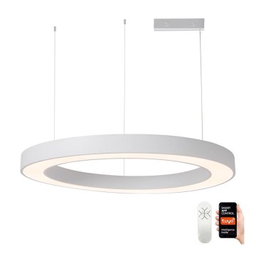 Immax NEO 07214L - LED Prigušivi luster na sajli PASTEL LED/68W/230V 2700-6500K bela 95 cm Tuya + Daljinski upravljač