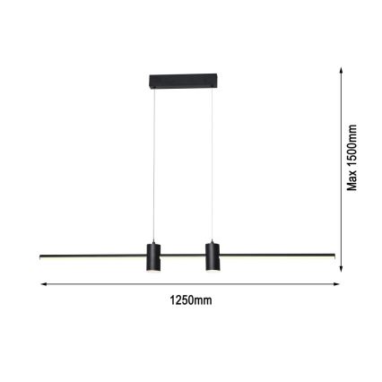 Immax NEO 07230L - LED Prigušivi luster na sajli NEO LITE ESTRELAS LED/30W/230V 2700-6500K Wi-Fi Tuya + Daljinski upravljač