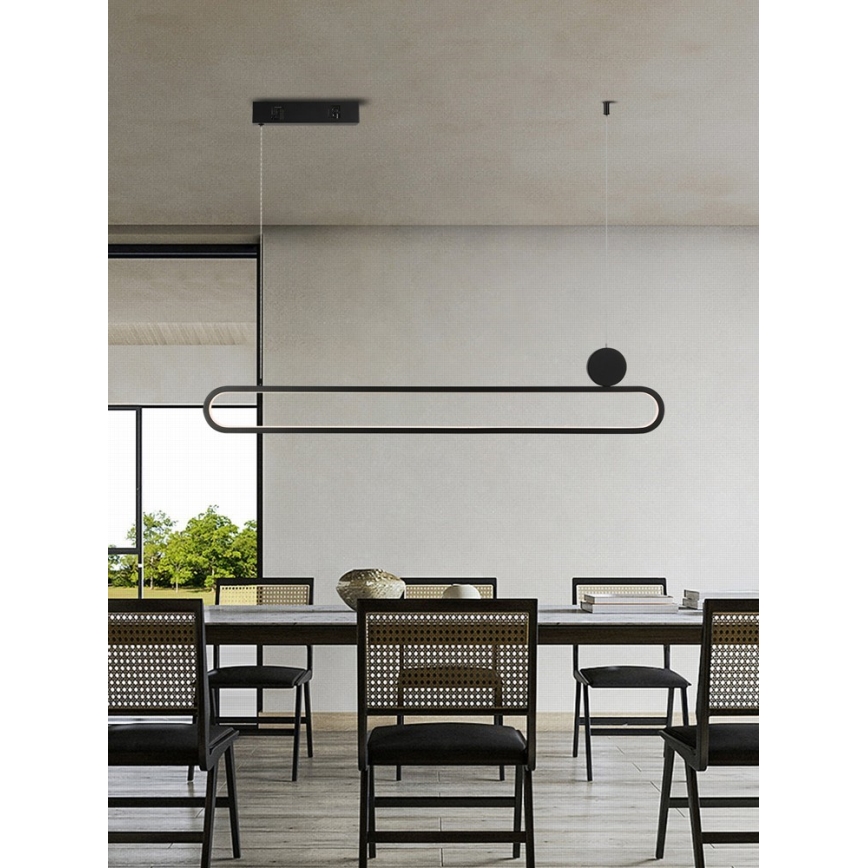 Immax NEO 07231L - LED Prigušivi luster na sajli NEO LITE OVALE LED/50W/230V 2700-6500K Wi-Fi Tuya + Daljinski upravljač