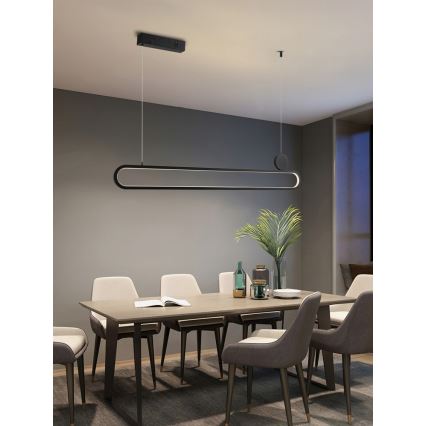 Immax NEO 07231L - LED Prigušivi luster na sajli NEO LITE OVALE LED/50W/230V 2700-6500K Wi-Fi Tuya + Daljinski upravljač