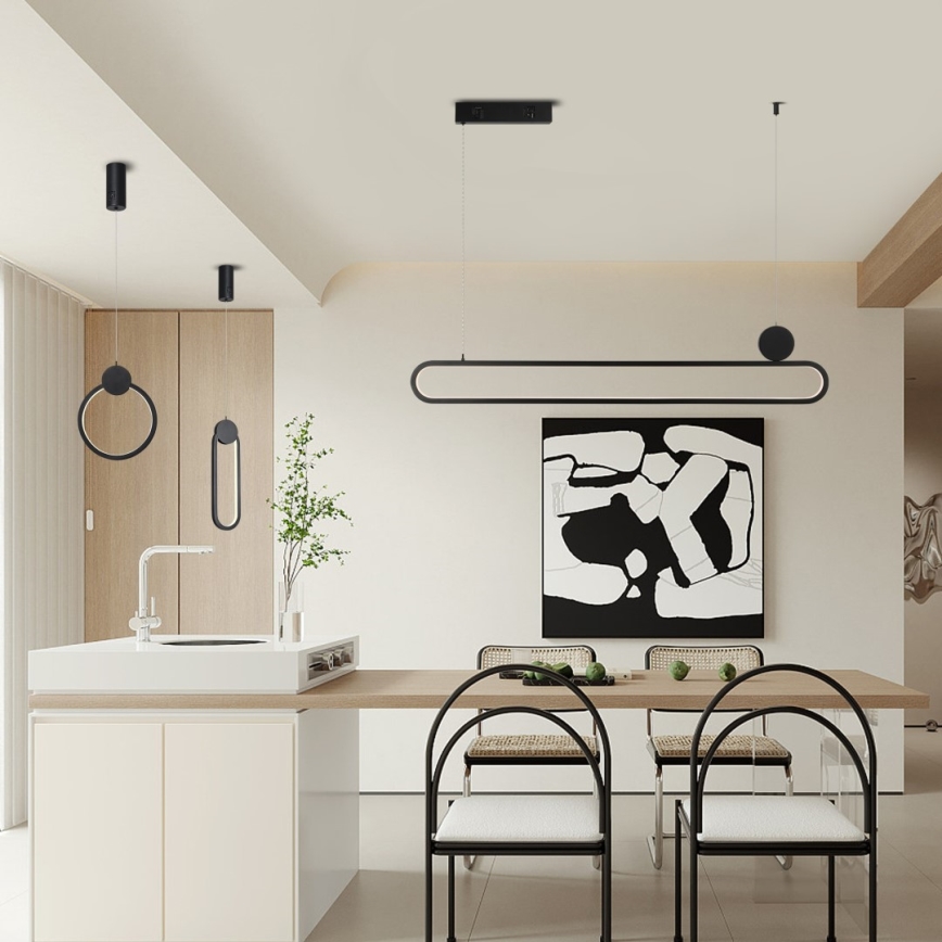Immax NEO 07231L - LED Prigušivi luster na sajli NEO LITE OVALE LED/50W/230V 2700-6500K Wi-Fi Tuya + Daljinski upravljač