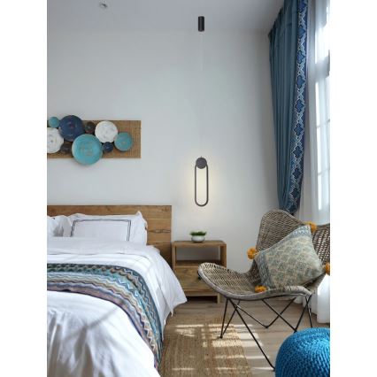 Immax NEO 07232L - LED Prigušivi luster na sajli NEO LITE OVALE LED/22W/230V 2700-6500K Wi-Fi Tuya + Daljinski upravljač