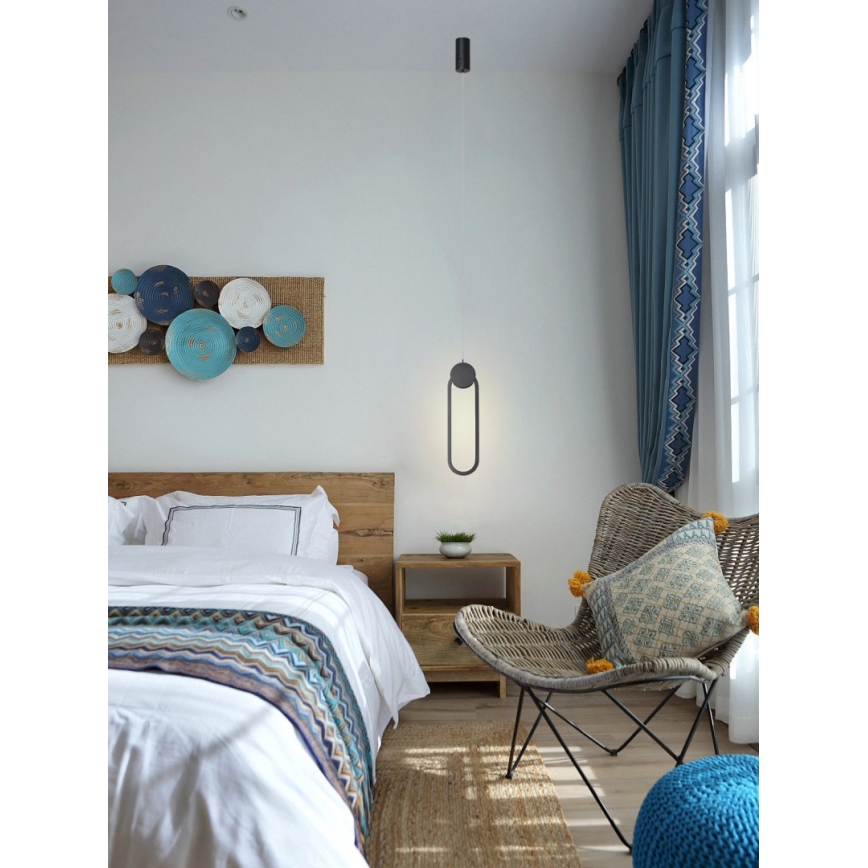 Immax NEO 07232L - LED Prigušivi luster na sajli NEO LITE OVALE LED/22W/230V 2700-6500K Wi-Fi Tuya + Daljinski upravljač