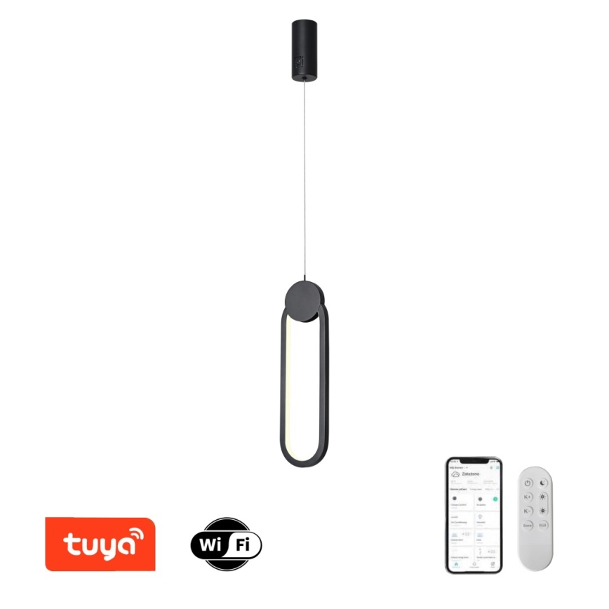Immax NEO 07232L - LED Prigušivi luster na sajli NEO LITE OVALE LED/22W/230V 2700-6500K Wi-Fi Tuya + Daljinski upravljač