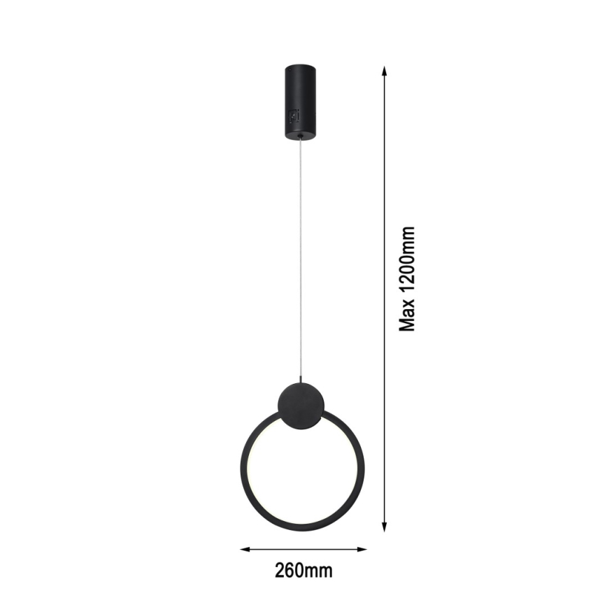 Immax NEO 07233L - LED Prigušivi luster na sajli NEO LITE OVALE LED/18W/230V Wi-Fi Tuya 2700-6500K + Daljinski upravljač