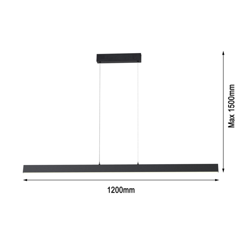 Immax NEO 07234L - LED Prigušivi luster na sajli NEO LITE TRIANGOLO LED/28W/230V Wi-Fi Tuya 2700-6500K + Daljinski upravljač