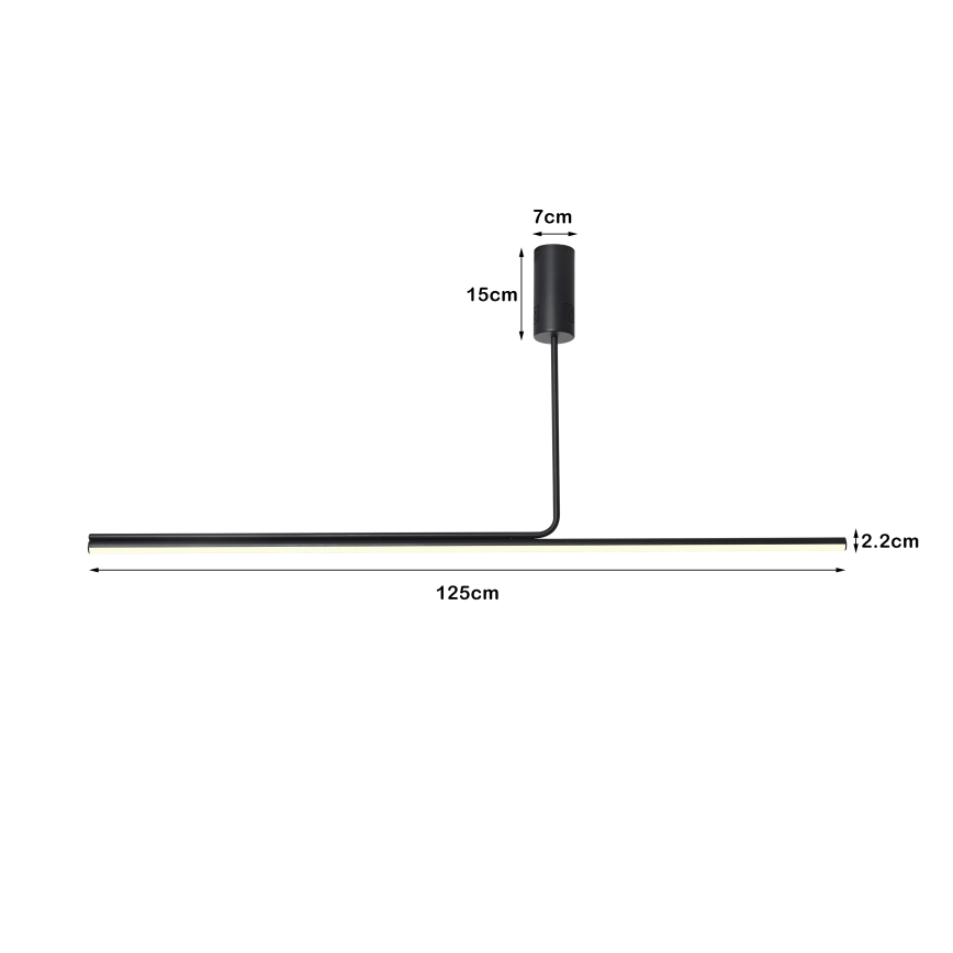 Immax NEO 07235L - LED Prigušivi luster sa šipkom NEO LITE ASTA LED/28W/230V Wi-Fi Tuya 2700-6500K + Daljinski upravljač