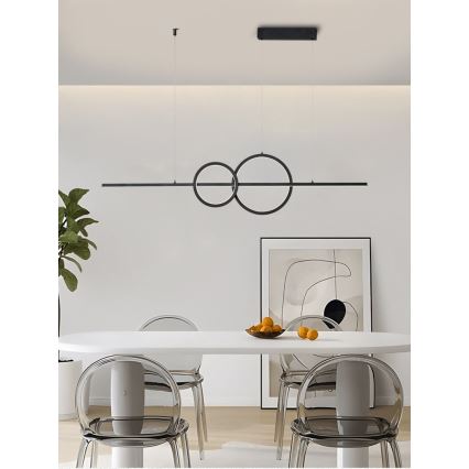 Immax NEO 07236L - LED Prigušivi luster na sajli NEO LITE RONDAS LED/56W/230V Tuya Wi-Fi 2700-6500K + Daljinski upravljač