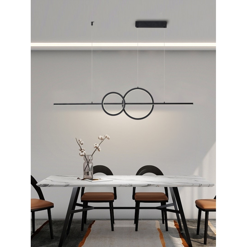 Immax NEO 07236L - LED Prigušivi luster na sajli NEO LITE RONDAS LED/56W/230V Tuya Wi-Fi 2700-6500K + Daljinski upravljač