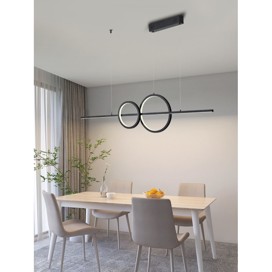 Immax NEO 07236L - LED Prigušivi luster na sajli NEO LITE RONDAS LED/56W/230V Tuya Wi-Fi 2700-6500K + Daljinski upravljač