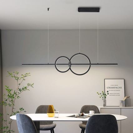Immax NEO 07236L - LED Prigušivi luster na sajli NEO LITE RONDAS LED/56W/230V Tuya Wi-Fi 2700-6500K + Daljinski upravljač