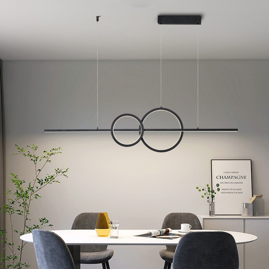 Immax NEO 07236L - LED Prigušivi luster na sajli NEO LITE RONDAS LED/56W/230V Tuya Wi-Fi 2700-6500K + Daljinski upravljač