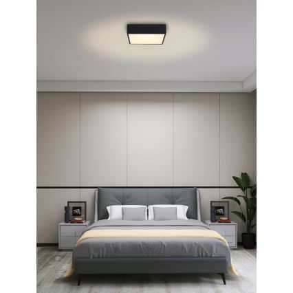 Immax NEO 07237L - LED Prigušiva plafonjera CANTO LED/22W/230V crno Tuya + Daljinski upravljač