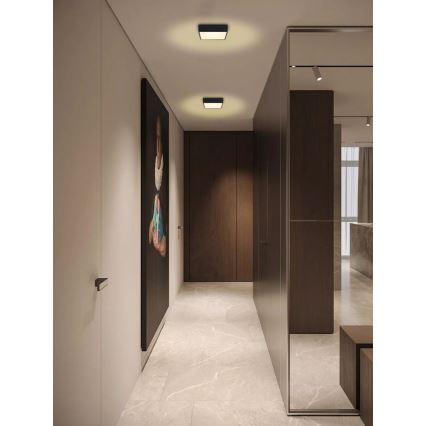 Immax NEO 07237L - LED Prigušiva plafonjera CANTO LED/22W/230V crno Tuya + Daljinski upravljač
