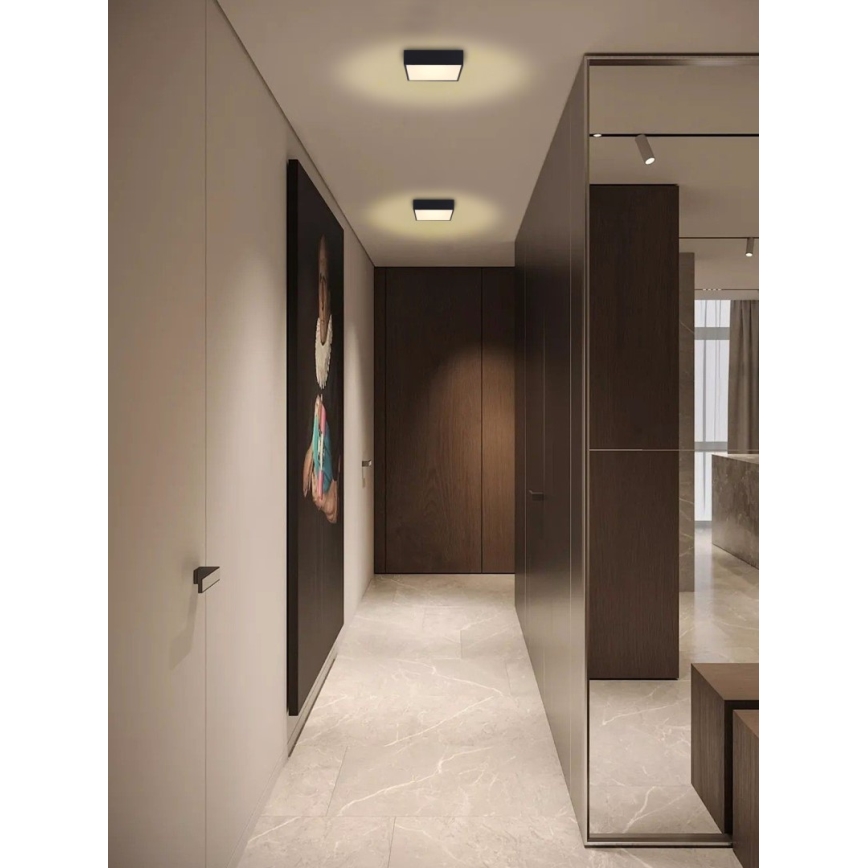 Immax NEO 07237L - LED Prigušiva plafonjera CANTO LED/22W/230V crno Tuya + Daljinski upravljač