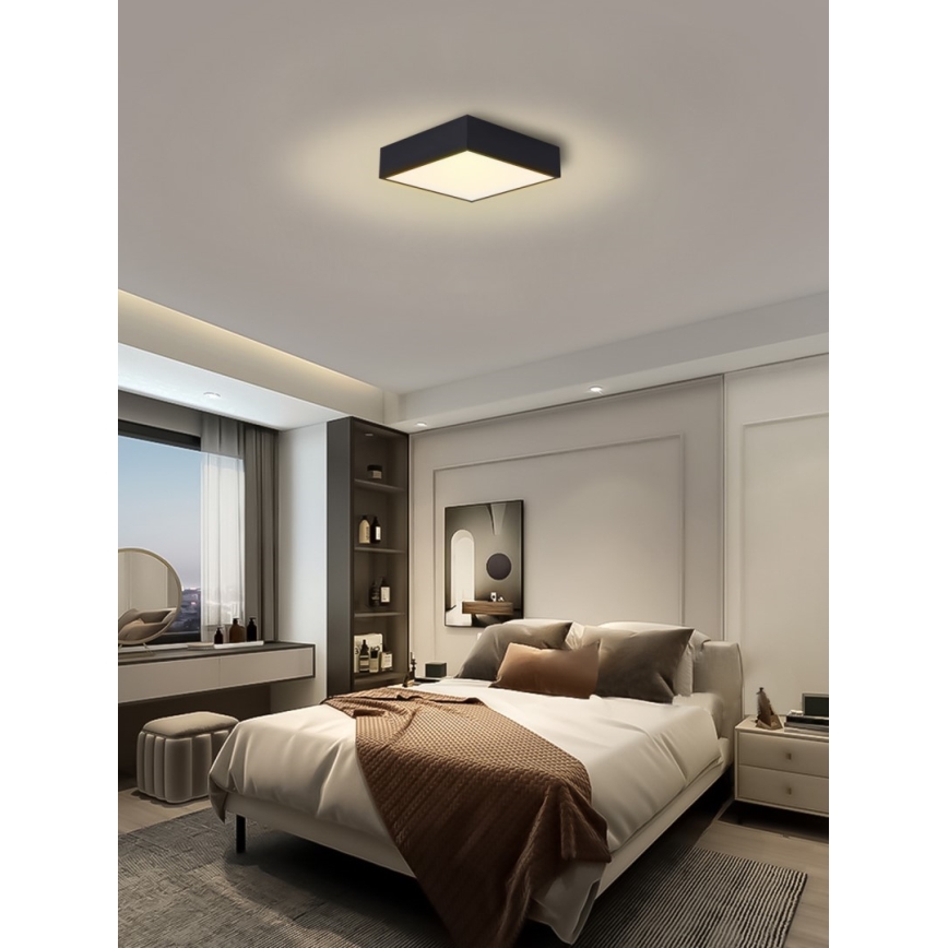 Immax NEO 07237L - LED Prigušiva plafonjera CANTO LED/22W/230V crno Tuya + Daljinski upravljač