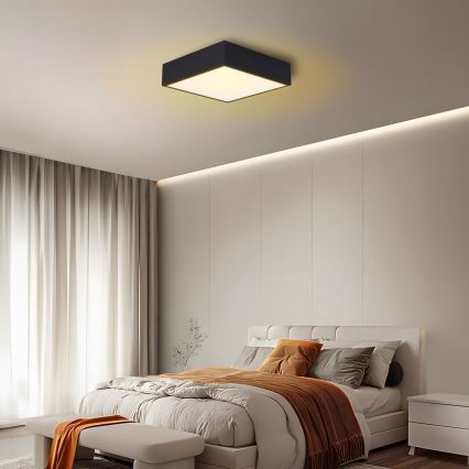 Immax NEO 07237L - LED Prigušiva plafonjera CANTO LED/22W/230V crno Tuya + Daljinski upravljač