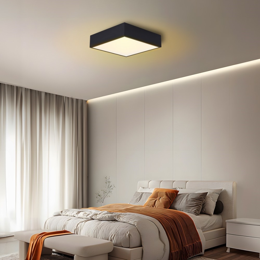 Immax NEO 07237L - LED Prigušiva plafonjera CANTO LED/22W/230V crno Tuya + Daljinski upravljač