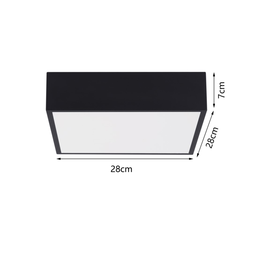 Immax NEO 07237L - LED Prigušiva plafonjera CANTO LED/22W/230V crno Tuya + Daljinski upravljač