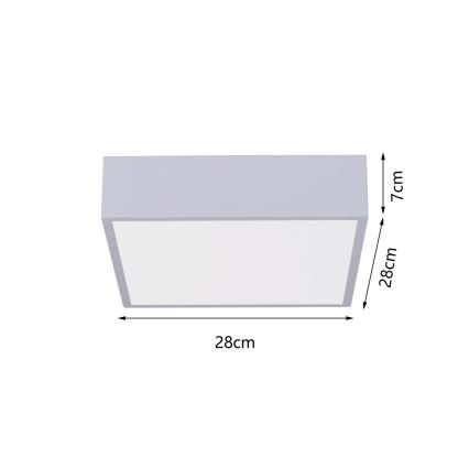 Immax NEO 07238L - LED Prigušiva plafonjera CANTO LED/22W/230V bela Tuya + Daljinski upravljač