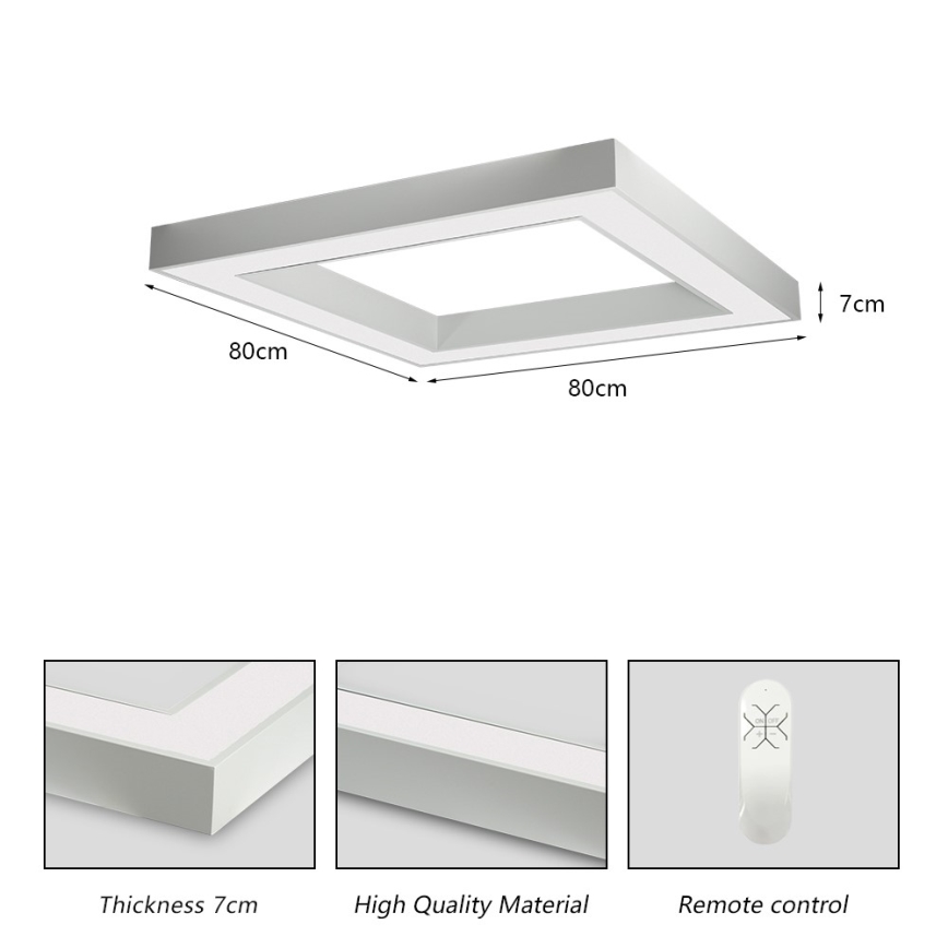 Immax NEO 07240L - LED Prigušiva plafonjera CANTO LED/60W/230V 2700-6500K Tuya bela