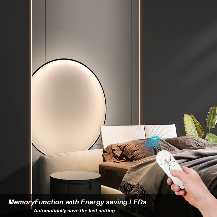 Immax NEO 07245-120 - LED Prigušiva zidna lampa FINO LED/70W/230V 120 cm Tuya + Daljinski upravljač
