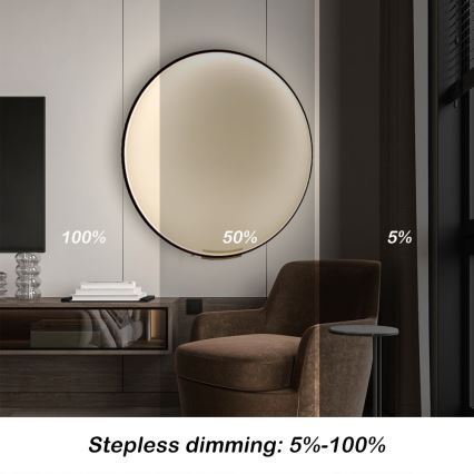 Immax NEO 07245-80 - LED Prigušiva zidna lampa FINO LED/50W/230V 2700-6500K 80 cm Tuya + Daljinski upravljač