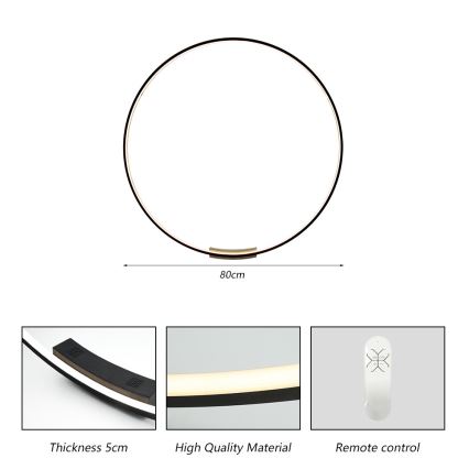 Immax NEO 07245-80 - LED Prigušiva zidna lampa FINO LED/50W/230V 2700-6500K 80 cm Tuya + Daljinski upravljač