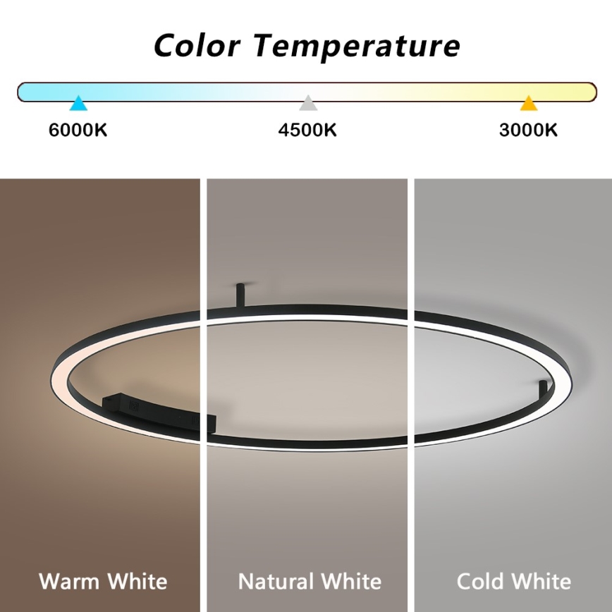 Immax NEO 07246-120 - LED Prigušiva plafonjera FINO LED/72W/230V 120 cm Tuya + Daljinski upravljač
