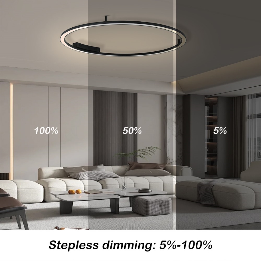 Immax NEO 07246-120 - LED Prigušiva plafonjera FINO LED/72W/230V 120 cm Tuya + Daljinski upravljač