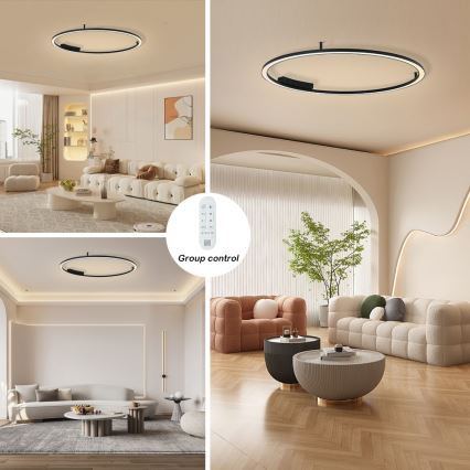 Immax NEO 07246-120 - LED Prigušiva plafonjera FINO LED/72W/230V 120 cm Tuya + Daljinski upravljač