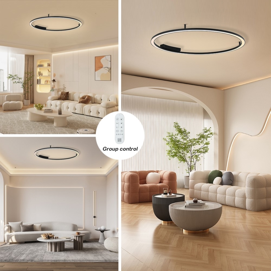 Immax NEO 07246-120 - LED Prigušiva plafonjera FINO LED/72W/230V 120 cm Tuya + Daljinski upravljač