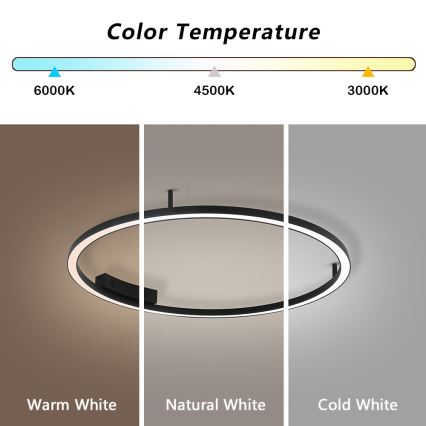 Immax NEO 07246-80 - LED Prigušiva plafonjera FINO LED/55W/230V 80cm Tuya + Daljinski upravljač