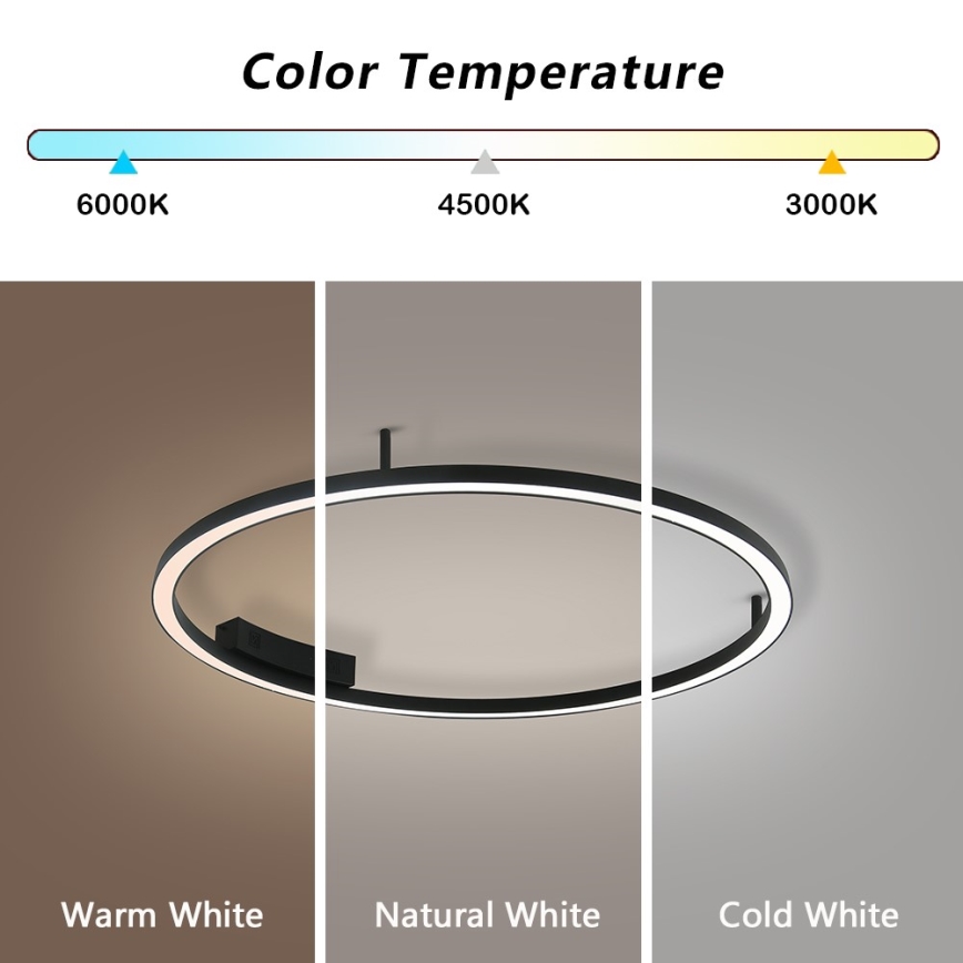Immax NEO 07246-80 - LED Prigušiva plafonjera FINO LED/55W/230V 80cm Tuya + Daljinski upravljač