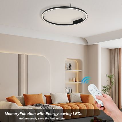 Immax NEO 07246-80 - LED Prigušiva plafonjera FINO LED/55W/230V 80cm Tuya + Daljinski upravljač