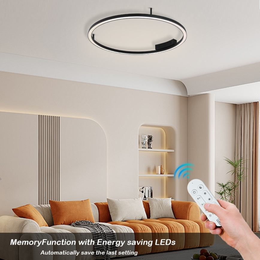 Immax NEO 07246-80 - LED Prigušiva plafonjera FINO LED/55W/230V 80cm Tuya + Daljinski upravljač